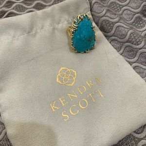 Luxe Kendra Scott Turquoise Statement Ring 💙